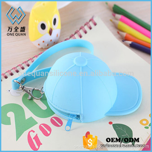 Wholesale new model headgear shape silicone rubber coin purse